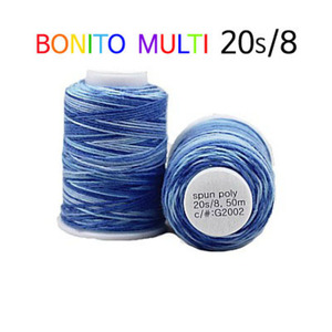 Bonito 20s/8 (보니또 무지개 실)-G2002 블루멀티