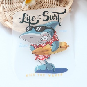 3D전사지]Life in Surf 상어(93029)