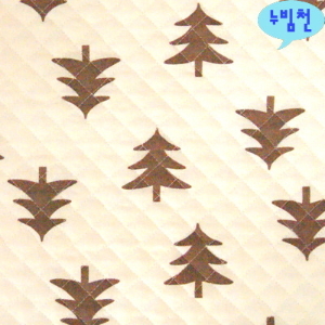 면혼방 누빔천 소나무(브라운)-3877