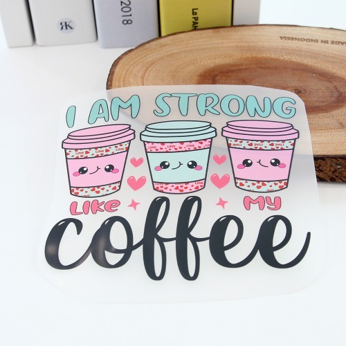 3D열전사지 I am strong 커피-45번(97045)