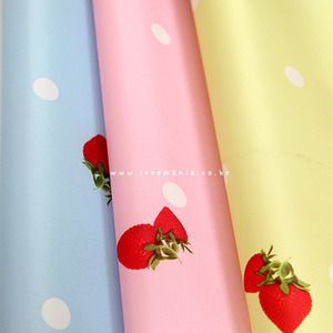 대폭방수천)딸기&amp;도트_3color