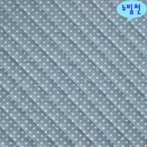 면혼방 누빔천 2mm도트(블루)-2393