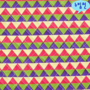 면혼방 누빔천 삼각형(베이지)-2385