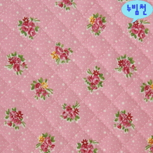 면혼방 누빔천 부케(핑크)-2877